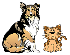 graphic of dog and cat